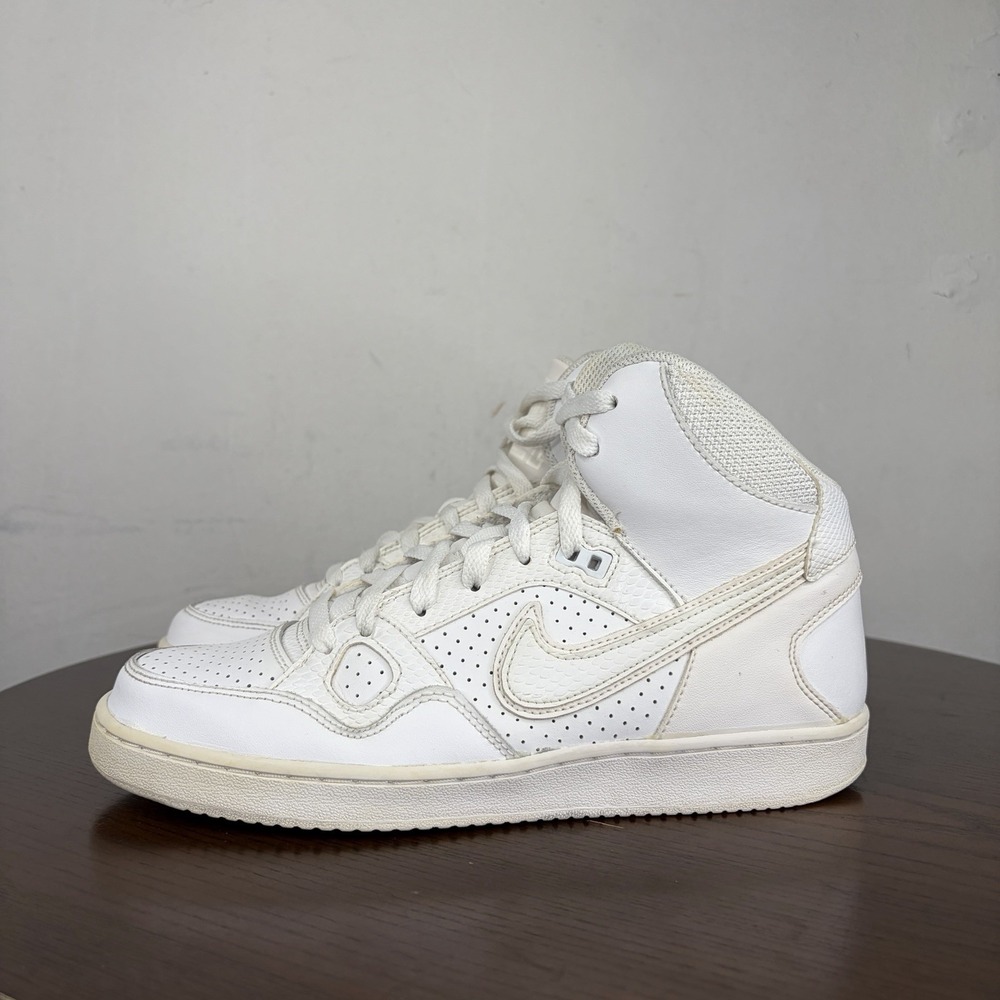 Adidas Son of Force Shoes Women's 9 Triple White Athletic Mid Sneaker 616303-115